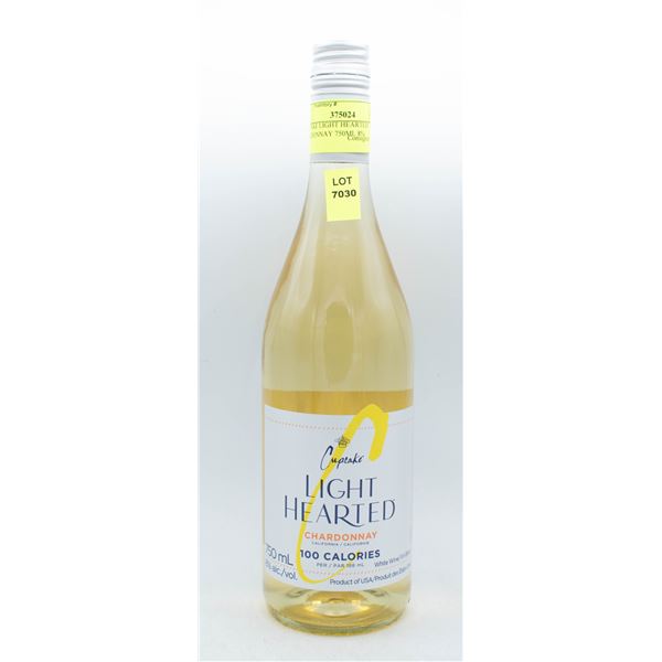 CUPCAKE LIGHT HEARTED CHARDONNAY 750ML 8%