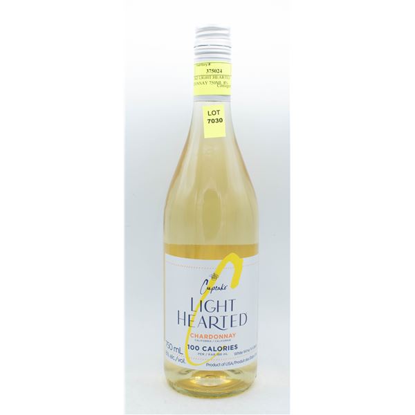 CUPCAKE LIGHT HEARTED CHARDONNAY 750ML 8%