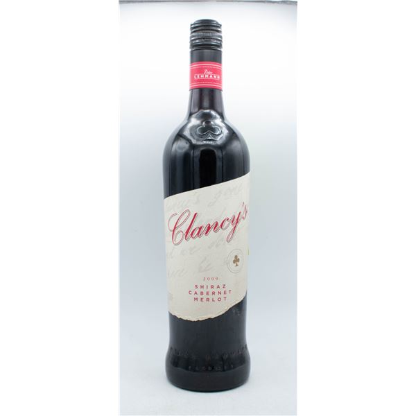 BOTTLE OF CLANCY'S SHIRAZ CABERNET MERLOT