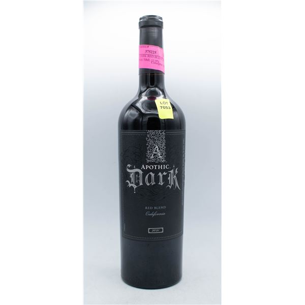 APOTHIC DARK RED BLEND 2021 CALIFORNIA 70ML 13.9%