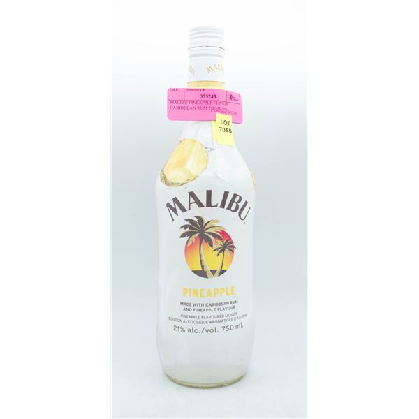 MALIBU PINEAPPLE FLAVOR CARIBBEAN RUM 750ML 21%