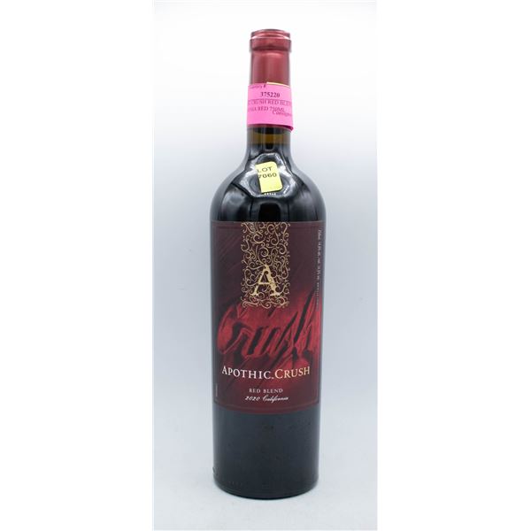 APOTHIC CRUSH RED BLEND 2020 CALIFORNIA RED 750ML