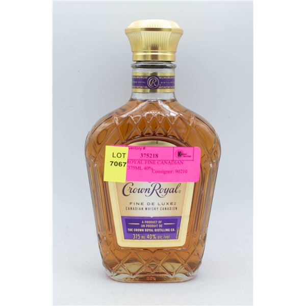 CROWN ROYAL FINE CANADIAN WHISKY 375ML 40%