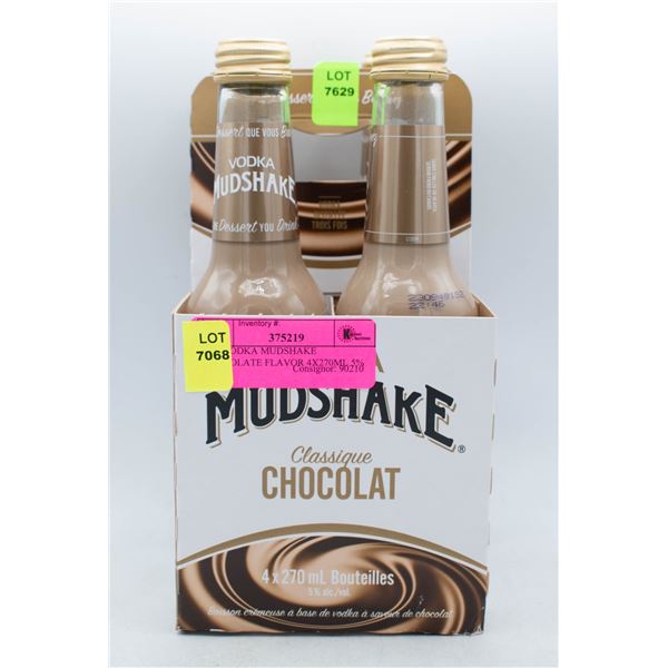 4PK VODKA MUDSHAKE CHOCOLATE FLAVOR 4X270ML 5%