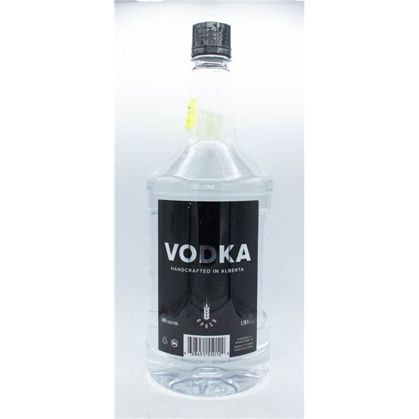 VODKA HANDCRAFTED IN ALBERTA 1.75 L 40%