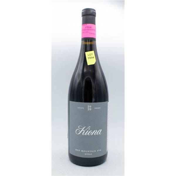 2020 KIONA RED MOUNTAIN AVA SYRAH 750ML 14%
