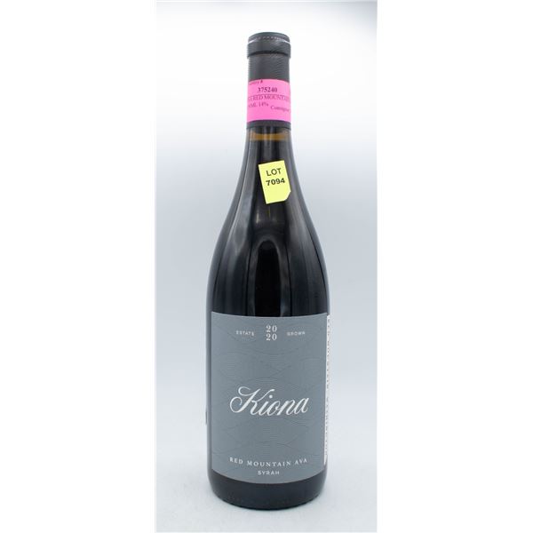 2020 KIONA RED MOUNTAIN AVA SYRAH 750ML 14%