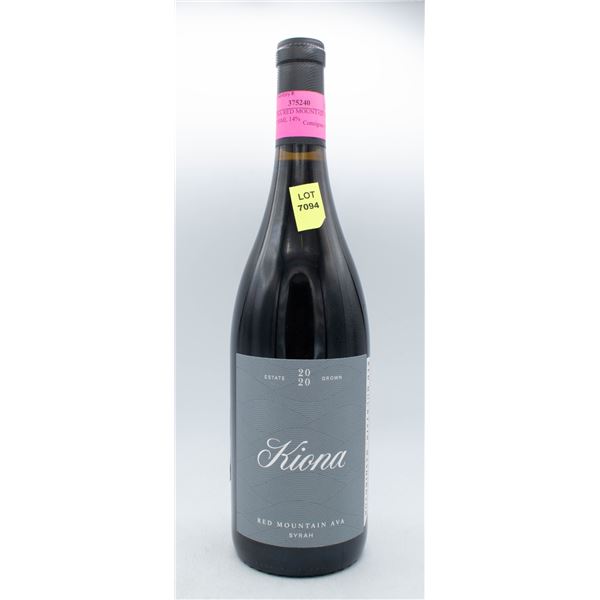 2020 KIONA RED MOUNTAIN AVA SYRAH 750ML 14%