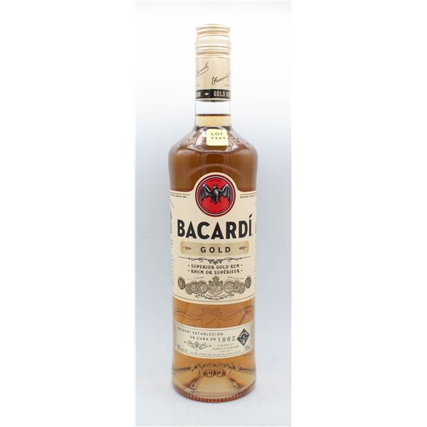 BACARDI GOLD RUM 750ML 40% ABV