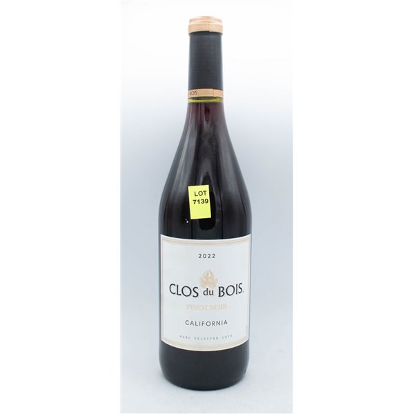 CLOS DU BOIS 2022 PINOT NOIR 750ML 13.5% ABV