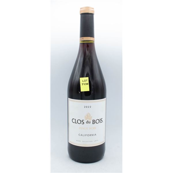 CLOS DU BOIS 2022 PINOT NOIR 750ML 13.5% ABV
