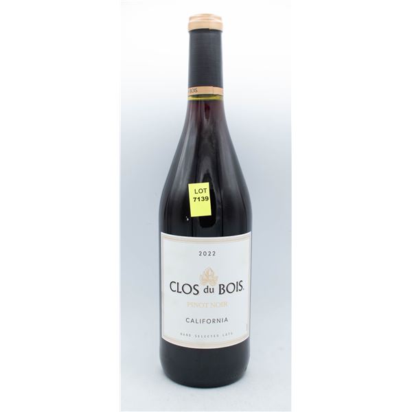 CLOS DU BOIS 2022 PINOT NOIR 750ML 13.5% ABV