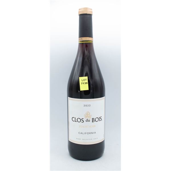 CLOS DU BOIS 2022 PINOT NOIR 750ML 13.5% ABV