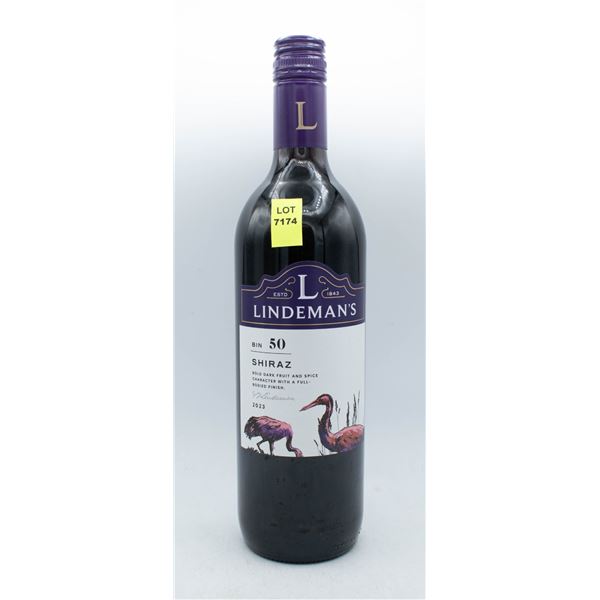 LINDEMAN'S BIN 50 2023 SHIRAZ 750ML 14% ABV