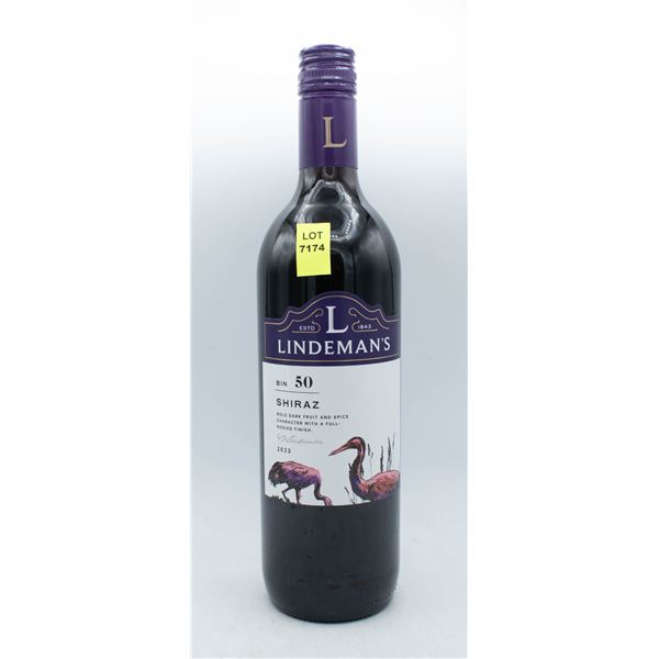 LINDEMAN'S BIN 50 2023 SHIRAZ 750ML 14% ABV