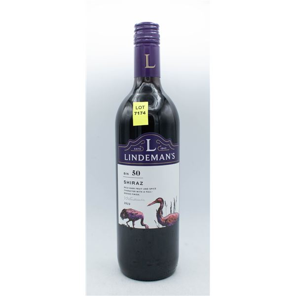 LINDEMAN'S BIN 50 2023 SHIRAZ 750ML 14% ABV