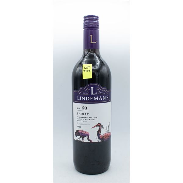 LINDEMAN'S BIN 50 2023 SHIRAZ 750ML 14% ABV
