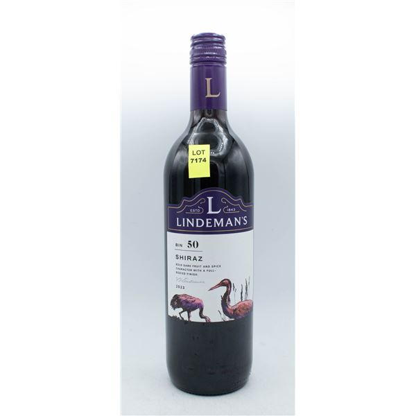 LINDEMAN'S BIN 50 2023 SHIRAZ 750ML 14% ABV