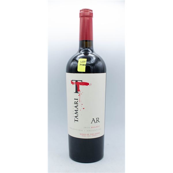 TAMARI 2016 MALBEC 750ML 14% ABV