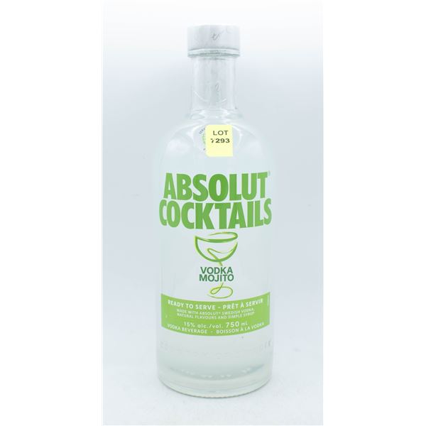 ABSOLUT COCKTAILS READY TO SERVE VODKA MOJITO