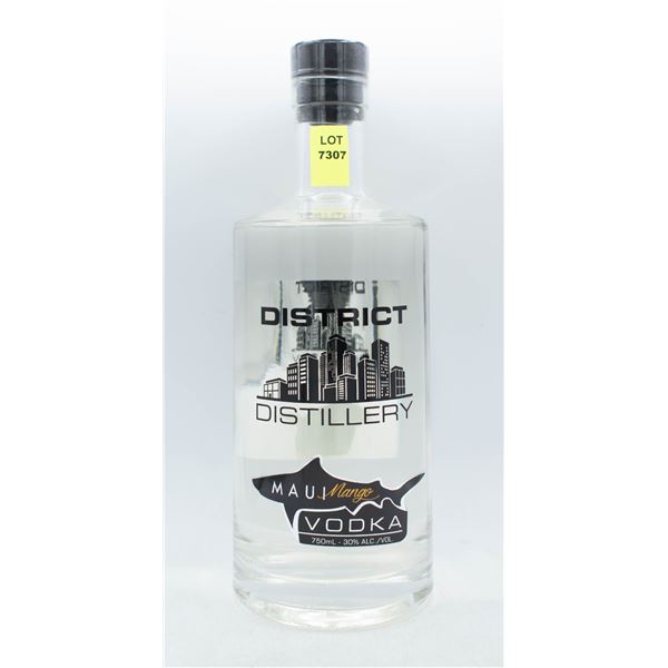 DISTRICT DISTILLERY MAUI MANGO VODKA 750ML 30% ABV