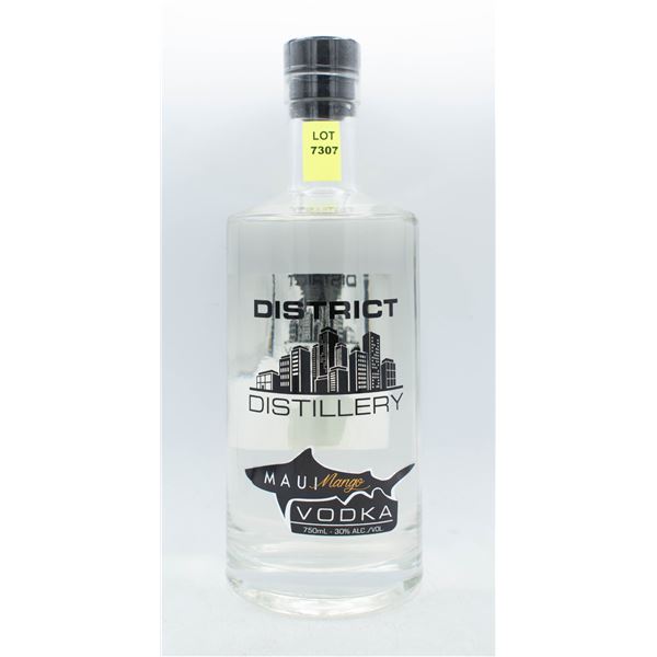 DISTRICT DISTILLERY MAUI MANGO VODKA 750ML 30% ABV