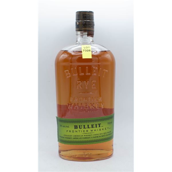BULLEIT RYE WHISKEY 750ML 45% ABV