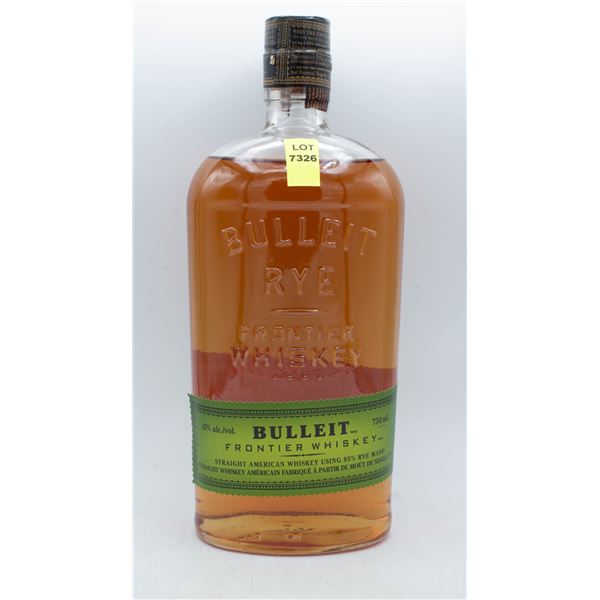 BULLEIT RYE WHISKEY 750ML 45% ABV