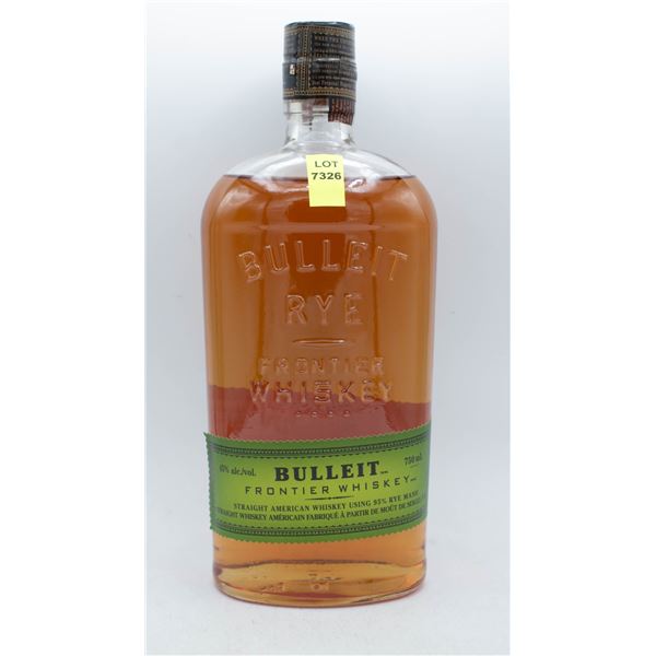 BULLEIT RYE WHISKEY 750ML 45% ABV