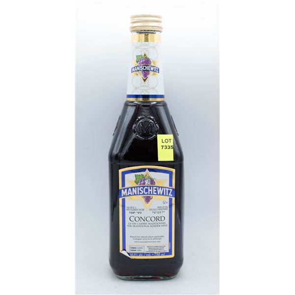 MANISCHEWITZ CONCORD KOSHER WINE 750ML 10.5% ABV