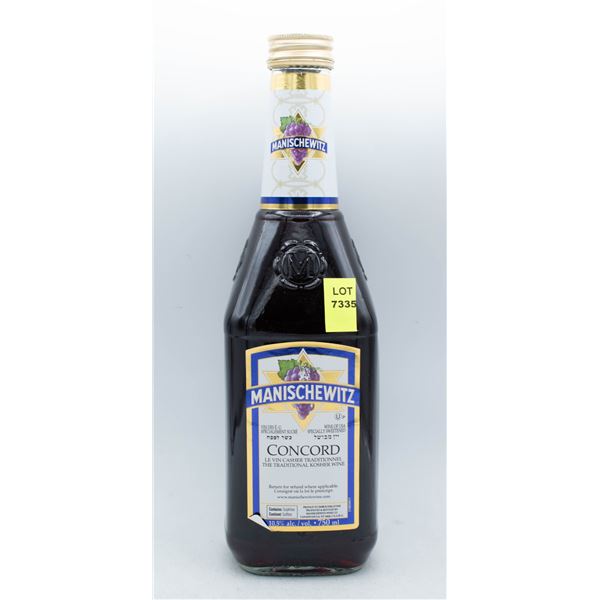 MANISCHEWITZ CONCORD KOSHER WINE 750ML 10.5% ABV