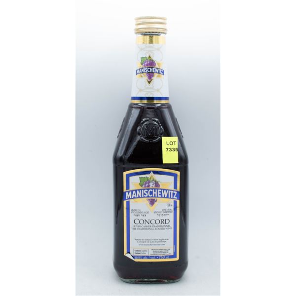 MANISCHEWITZ CONCORD KOSHER WINE 750ML 10.5% ABV