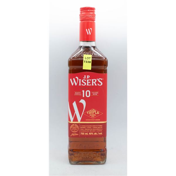 JP WISER'S AGED 10 YEAR CANADIAN WHISKEY 750ML