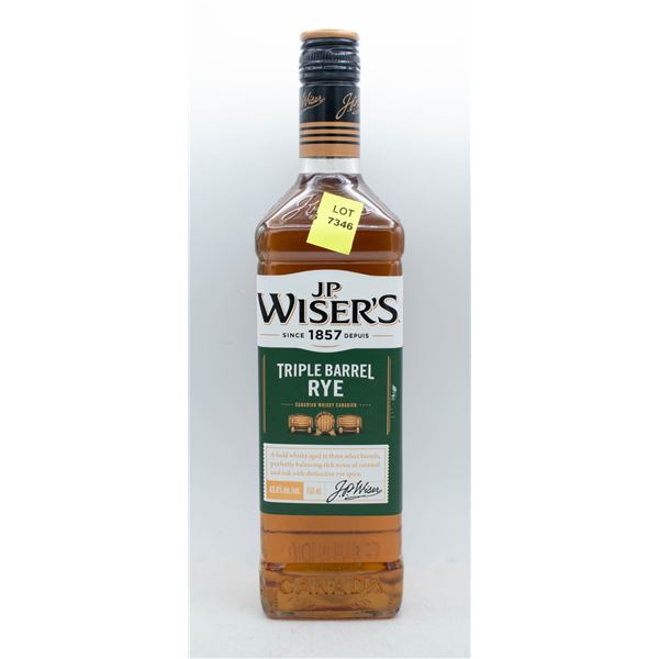 JP WISER'S TRIPLE BARREL RYE 750ML 40% ABV