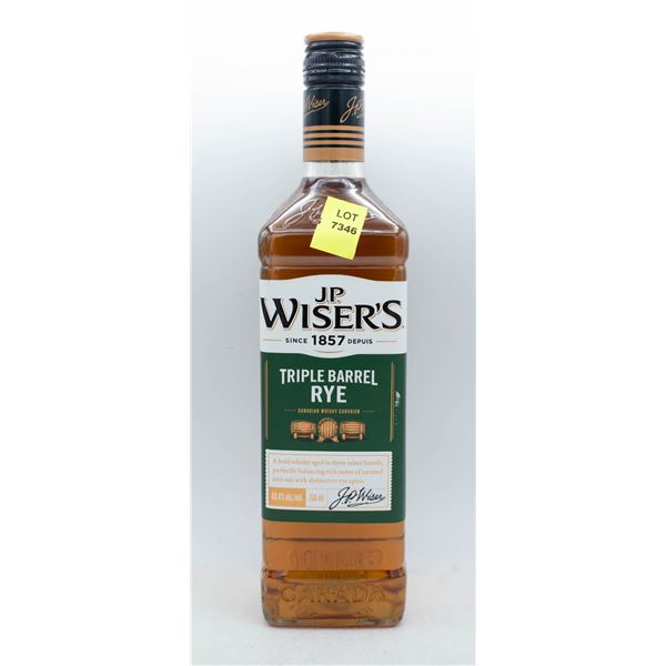 JP WISER'S TRIPLE BARREL RYE 750ML 40% ABV