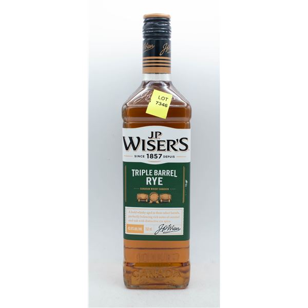 JP WISER'S TRIPLE BARREL RYE 750ML 40% ABV