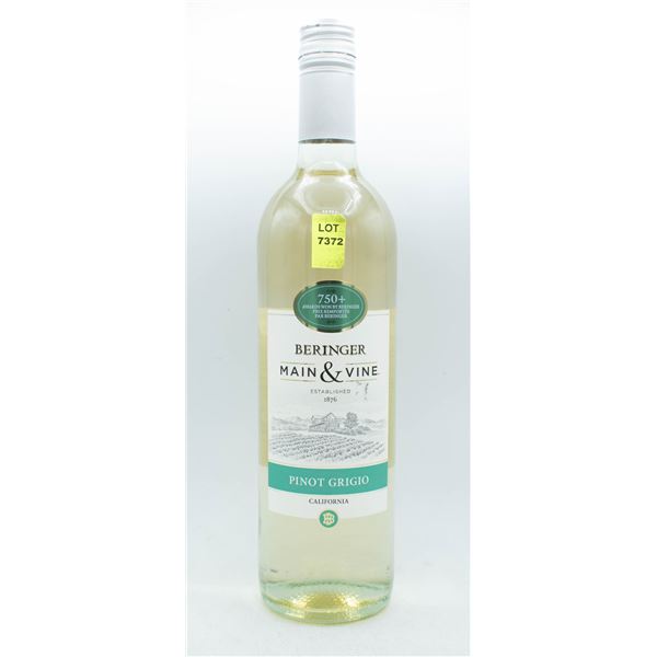 BERINGER MAIN & VINE PINOT GRIGIO 750ML 12.5% ABV