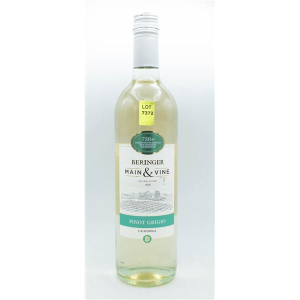 BERINGER MAIN & VINE PINOT GRIGIO 750ML 12.5% ABV