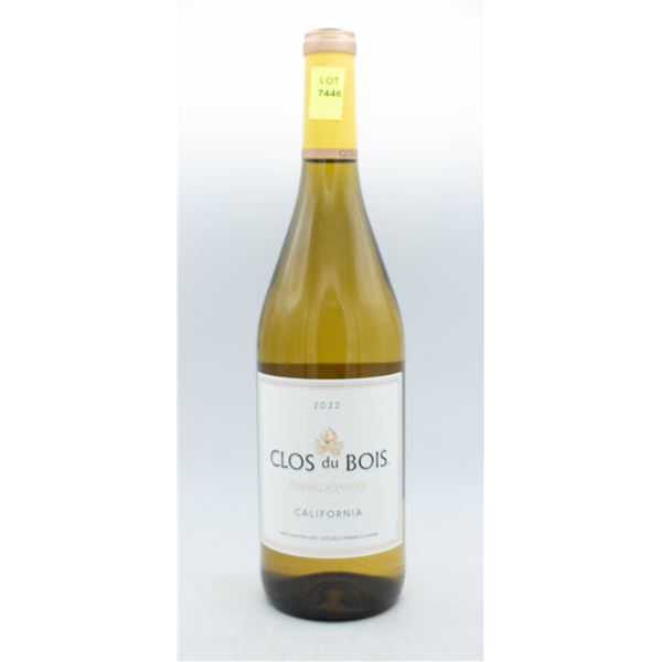 2022 CLOIS DU BOIS CHARDONNAY CALIFORNIA 750ML 14%