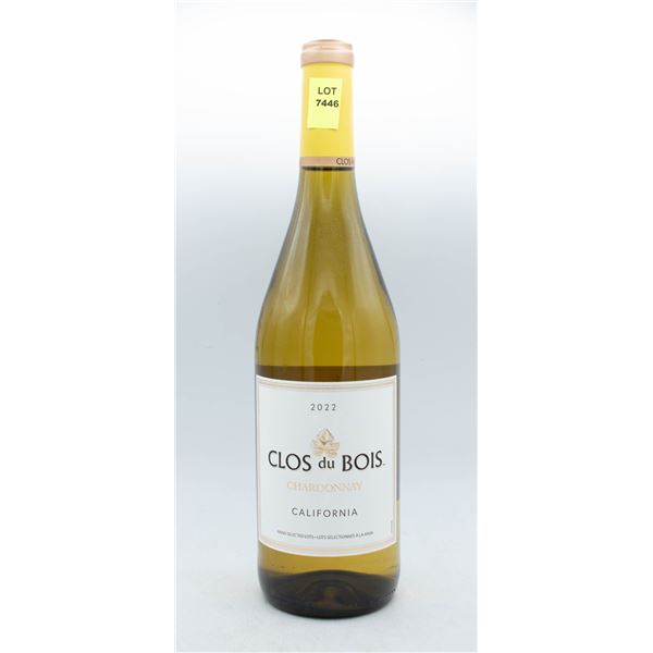2022 CLOIS DU BOIS CHARDONNAY CALIFORNIA 750ML 14%