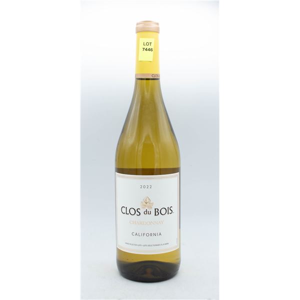 2022 CLOIS DU BOIS CHARDONNAY CALIFORNIA 750ML 14%