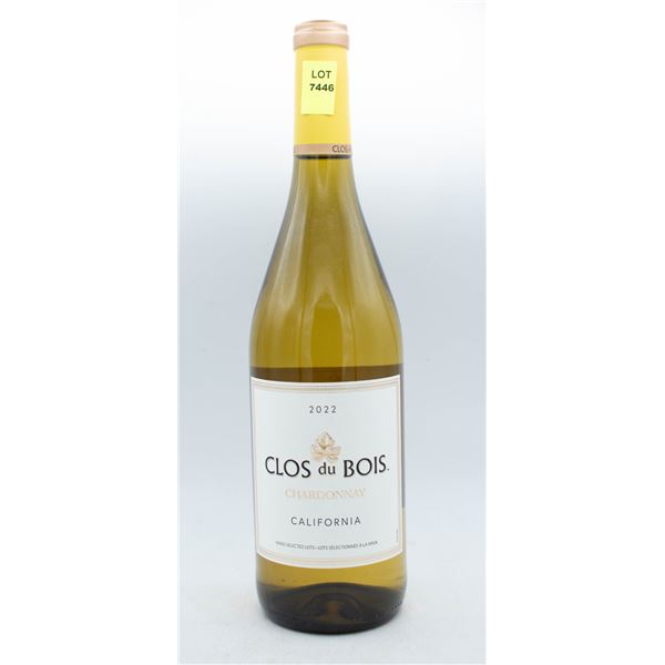 2022 CLOIS DU BOIS CHARDONNAY CALIFORNIA 750ML 14%