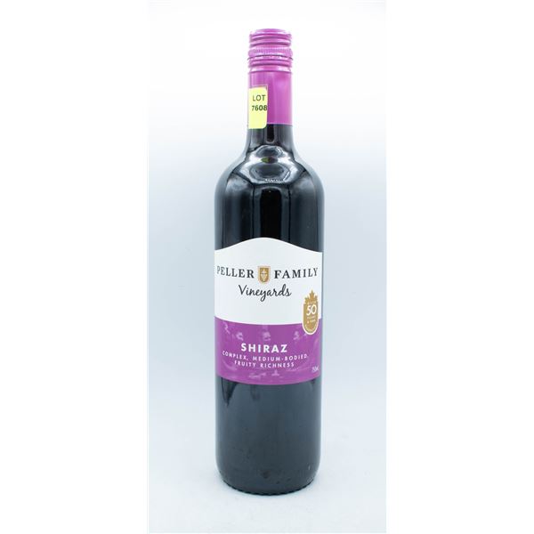PELLER FAMILY VINEYARDS SHIRAZ 750ML 13%