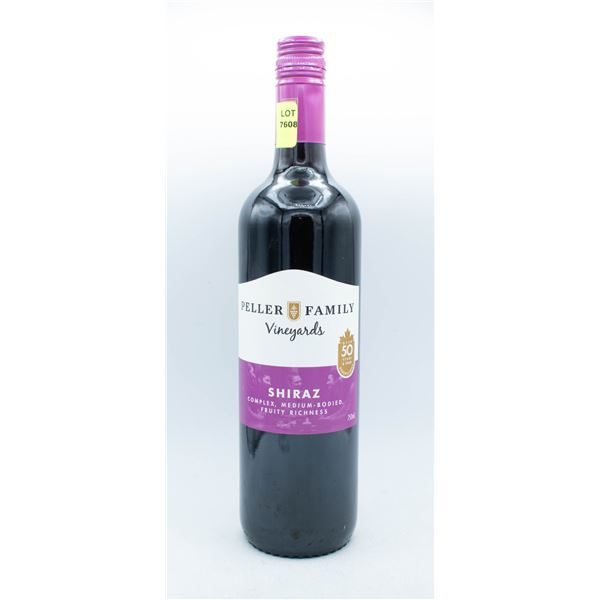 PELLER FAMILY VINEYARDS SHIRAZ 750ML 13%