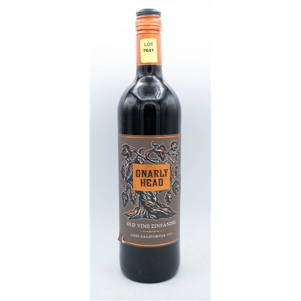 2022 GNARLY HEAD OLD VINE ZINFANDEL 750ML 14.5%