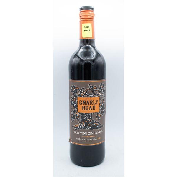 2022 GNARLY HEAD OLD VINE ZINFANDEL 750ML 14.5%