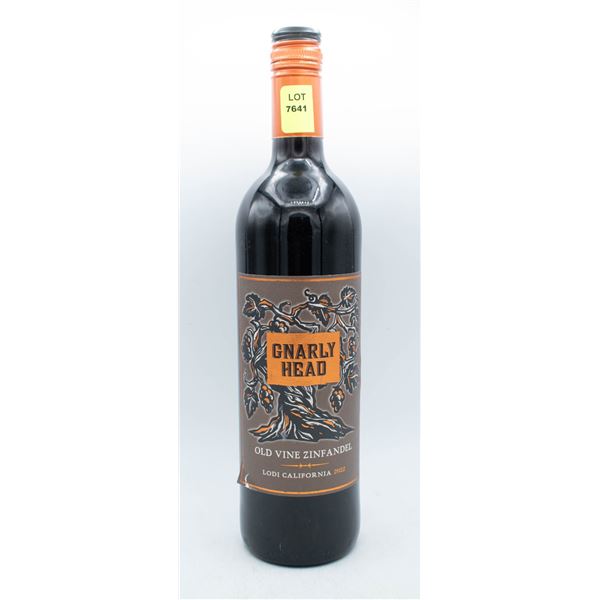2022 GNARLY HEAD OLD VINE ZINFANDEL 750ML 14.5%