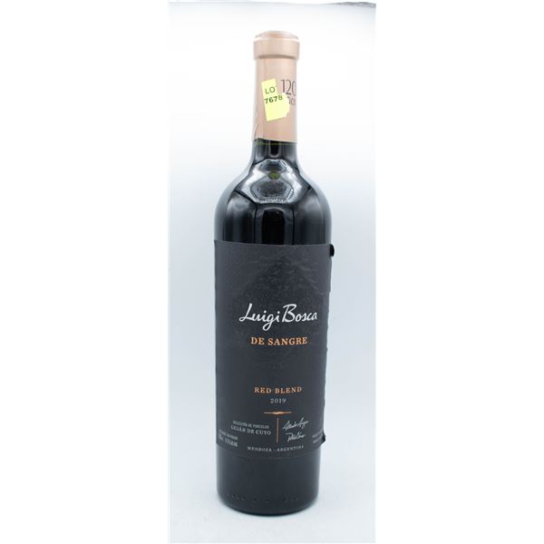 2019 LUIGI BOSCA DE SANGRE RED BLEND 750ML 14.3%