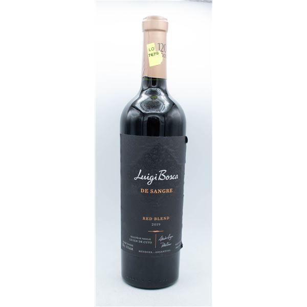 2019 LUIGI BOSCA DE SANGRE RED BLEND 750ML 14.3%