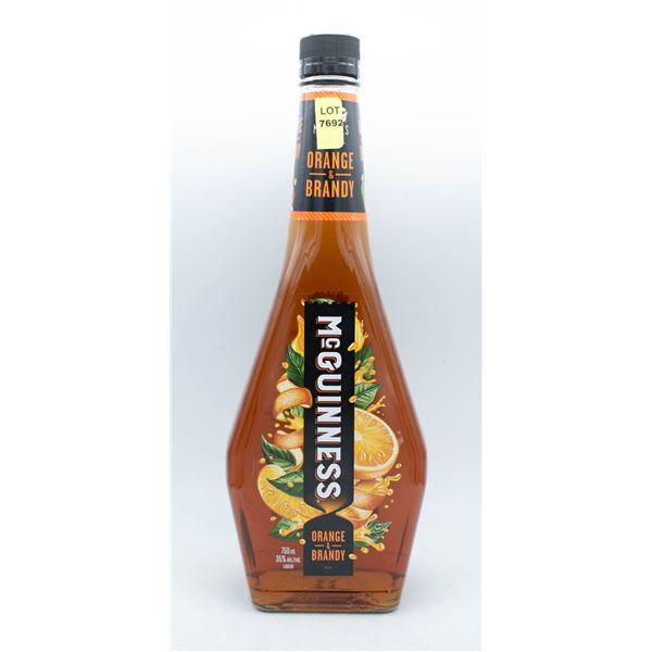 MCGUINNESS ORANGE AND BRANDY FLAVOR LIQUEUR 750ML